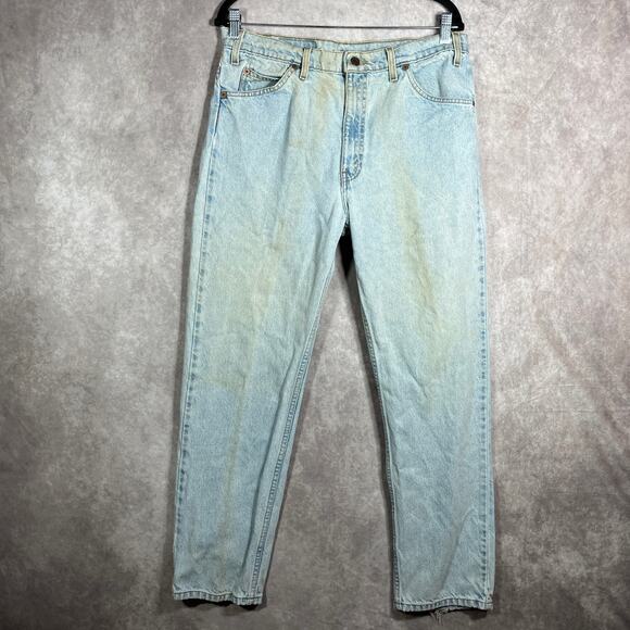 Vintage Levi's 505 Jeans Mens Size 36X30 Blue Stonewashed Denim Straight Leg 90s - Picture 1 of 11